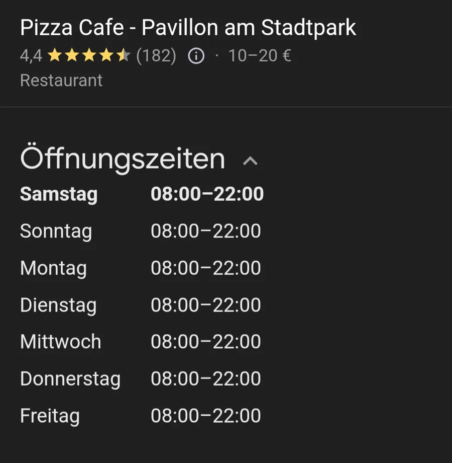 Pavillon am Stadtpark in Leichlingen