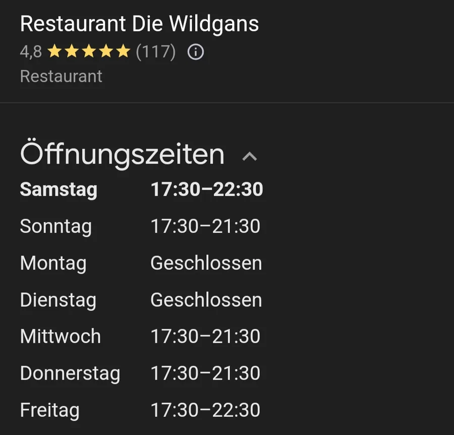 Die Wildgans – Restaurant in Leichlingen