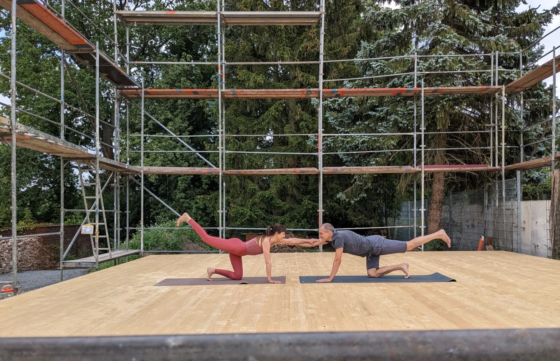 Übersicht über die Celebrate Yoga Shala und den Außenbereich